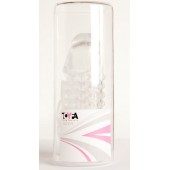 Гелевая прозрачная насадка с 2 отростками - 13 см. - Toyfa Basic - в Ногинске купить с доставкой