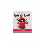 Стимулирующий презерватив-насадка Roll   Ball Raspberry - Sitabella - купить с доставкой в Ногинске