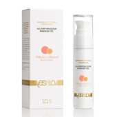 Универсальный массажный гель-смазка Allover Delicious Massage Gel с ароматом персика и аброкоса - 50 мл. - YESforLOV - купить с доставкой в Ногинске
