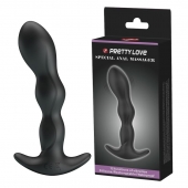 Черный анальный стимулятор простаты с вибрацией Special Anal Massager - 14,5 см. - Baile - в Ногинске купить с доставкой