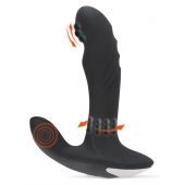 Черный вибромассажер простаты с функцией римминга Plug with Perineum Stimulator - 16,6 см. - Orion - в Ногинске купить с доставкой