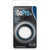 Черно-синее эрекционное кольцо Silicone Go Pro Cock Ring - Blush Novelties - в Ногинске купить с доставкой
