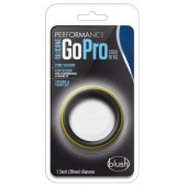 Черно-желтое силиконовое эрекционное кольцо Silicone Go Pro Cock Ring - Blush Novelties - в Ногинске купить с доставкой