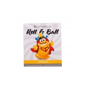 Стимулирующий презерватив-насадка Roll   Ball Banana - Sitabella - купить с доставкой в Ногинске