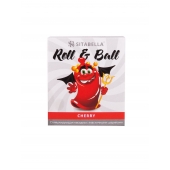 Стимулирующий презерватив-насадка Roll   Ball Cherry - Sitabella - купить с доставкой в Ногинске