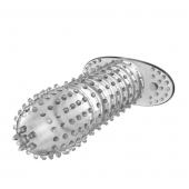 Закрытая прозрачная насадка Crystal sleeve - 12 см. - Erowoman-Eroman - в Ногинске купить с доставкой