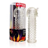 Закрытая прозрачная насадка на пенис Crystal Sleeve Faraon - 13,5 см. - Erowoman-Eroman - в Ногинске купить с доставкой