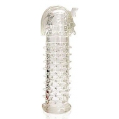 Закрытая прозрачная насадка на пенис Crystal Sleeve Faraon - 13,5 см. - Erowoman-Eroman - в Ногинске купить с доставкой