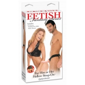 Полый страпон унисекс телесного цвета For Him or Her ​Hollow Strap-On - 15 см. - Pipedream - купить с доставкой в Ногинске
