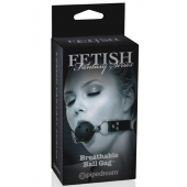 Черный кляп с дырочками Breathable Ball Gag - Pipedream - купить с доставкой в Ногинске