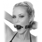 Черный кляп с дырочками Breathable Ball Gag - Pipedream - купить с доставкой в Ногинске