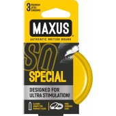 Презервативы с точками и рёбрами в железном кейсе MAXUS Special - 3 шт. - Maxus - купить с доставкой в Ногинске