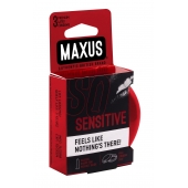Ультратонкие презервативы в железном кейсе MAXUS Sensitive - 3 шт. - Maxus - купить с доставкой в Ногинске