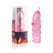 Закрытая рельефная насадка Crystal sleeve snakes в виде змеи с усиками - 14 см. - Erowoman-Eroman - в Ногинске купить с доставкой