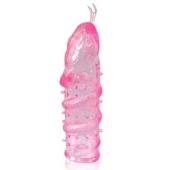 Закрытая рельефная насадка Crystal sleeve snakes в виде змеи с усиками - 14 см. - Erowoman-Eroman - в Ногинске купить с доставкой