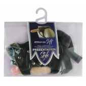 Черный пояс-трусики с двумя насадками Soft-Dolli - 16,5 и 10,5 см. - LOVETOY (А-Полимер) - купить с доставкой в Ногинске