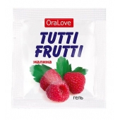 Пробник гель-смазки Tutti-frutti с малиновым вкусом - 4 гр. - Биоритм - купить с доставкой в Ногинске