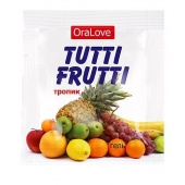 Пробник гель-смазки Tutti-frutti со вкусом тропических фруктов - 4 гр. - Биоритм - купить с доставкой в Ногинске