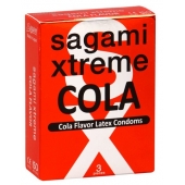 Ароматизированные презервативы Sagami Xtreme COLA - 3 шт. - Sagami - купить с доставкой в Ногинске