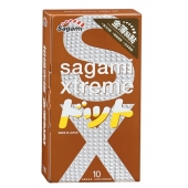 Презервативы Sagami Xtreme FEEL UP с точечной текстурой и линиями прилегания - 10 шт. - Sagami - купить с доставкой в Ногинске