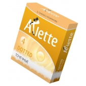 Презервативы Arlette Dotted с точечной текстурой - 3 шт. - Arlette - купить с доставкой в Ногинске