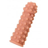 Телесная реалистичная насадка KOKOS Extreme Sleeve 02 с дополнительной стимуляцией - 12,7 см. - KOKOS - в Ногинске купить с доставкой