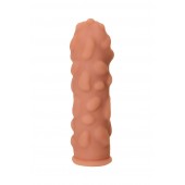 Телесная реалистичная насадка KOKOS Extreme Sleeve 11 с дополнительной стимуляцией - 12,7 см. - KOKOS - в Ногинске купить с доставкой