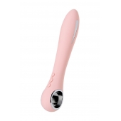 Розовый силиконовый вибратор с электростимуляцией GALVANI VIBE - 21 см. - ToyFa - купить с доставкой в Ногинске