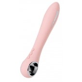 Розовый силиконовый вибратор с электростимуляцией GALVANI VIBE - 21 см. - ToyFa - купить с доставкой в Ногинске