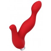 Красный силиконовый вибростимулятор простаты Proman - 12,5 см. - ToyFa - в Ногинске купить с доставкой