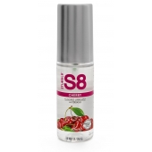 Смазка на водной основе S8 Flavored Lube со вкусом вишни - 50 мл. - Stimul8 - купить с доставкой в Ногинске