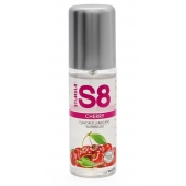 Смазка на водной основе S8 Flavored Lube со вкусом вишни - 125 мл. - Stimul8 - купить с доставкой в Ногинске