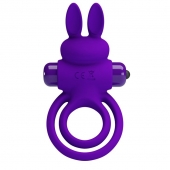 Фиолетовое эрекционное кольцо с вибростимуляцией клитора Vibrant Penis Ring III - Baile - в Ногинске купить с доставкой