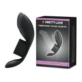 Черное кольцо на пенис с вибрацией Vibration Penis Sleeve - Baile - в Ногинске купить с доставкой