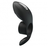 Черное кольцо на пенис с вибрацией Vibration Penis Sleeve - Baile - в Ногинске купить с доставкой
