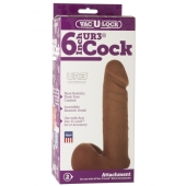 Насадка-мулат для трусиков Vac-U-Lock 6  ULTRASKYN Cock - 17,3 см. - Doc Johnson - купить с доставкой в Ногинске