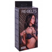 Черный поводок и чокер с кольцом Rada - Rebelts - купить с доставкой в Ногинске