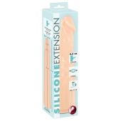 Телесная насадка-удлинитель Silicone Extension - 19 см. - Orion - в Ногинске купить с доставкой