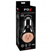 Телесный вибромастурбатор-вагина Cock Compressor Vibrating Stroker - Pipedream - в Ногинске купить с доставкой