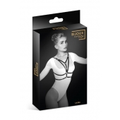 Черная упряжь на грудь Laura - Bijoux Pour Toi - купить с доставкой в Ногинске