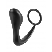 Эрекционное кольцо с анальной пробкой Ass-Gasm Cockring Plug - Pipedream - в Ногинске купить с доставкой