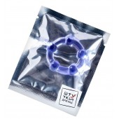 Фиолетовое эрекционное кольцо на пенис с бусинами - Штучки-дрючки - в Ногинске купить с доставкой