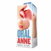 Телесный мастурбатор-ротик с язычком Oral Anne - Blush Novelties - в Ногинске купить с доставкой