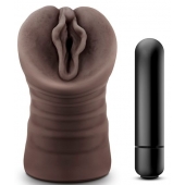 Коричневый мастурбатор-вагина Alexis - Blush Novelties - в Ногинске купить с доставкой