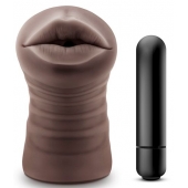Коричневый мастурбатор-ротик Heather - Blush Novelties - в Ногинске купить с доставкой