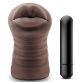 Коричневый мастурбатор-ротик Renee - Blush Novelties - в Ногинске купить с доставкой