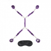 Фиолетовый набор фиксаций на кровати Classic Bedspreader - Lux Fetish - купить с доставкой в Ногинске