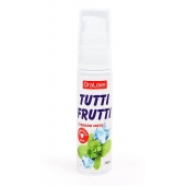 Гель-смазка Tutti-frutti со вкусом сладкой мяты - 30 гр. - Биоритм - купить с доставкой в Ногинске