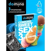 Презервативы для орального секса DOMINO Sweet Sex с ароматом мороженого - 3 шт. - Domino - купить с доставкой в Ногинске