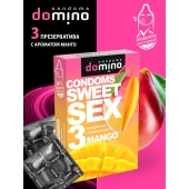 Презервативы для орального секса DOMINO Sweet Sex с ароматом манго - 3 шт. - Domino - купить с доставкой в Ногинске